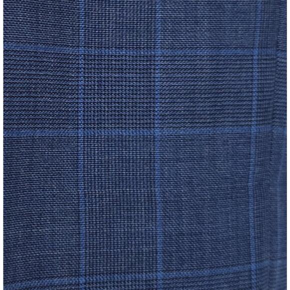 Michael Kors Men's Classic-Fit Stretch Wool Suit Pants Blue Plaid 38x32 NWT - Picture 6 of 6